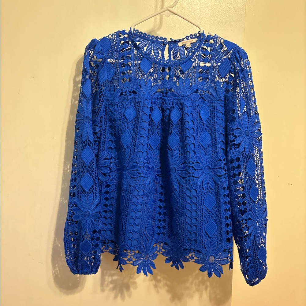 Skies Are Blue Lace Women’s Top